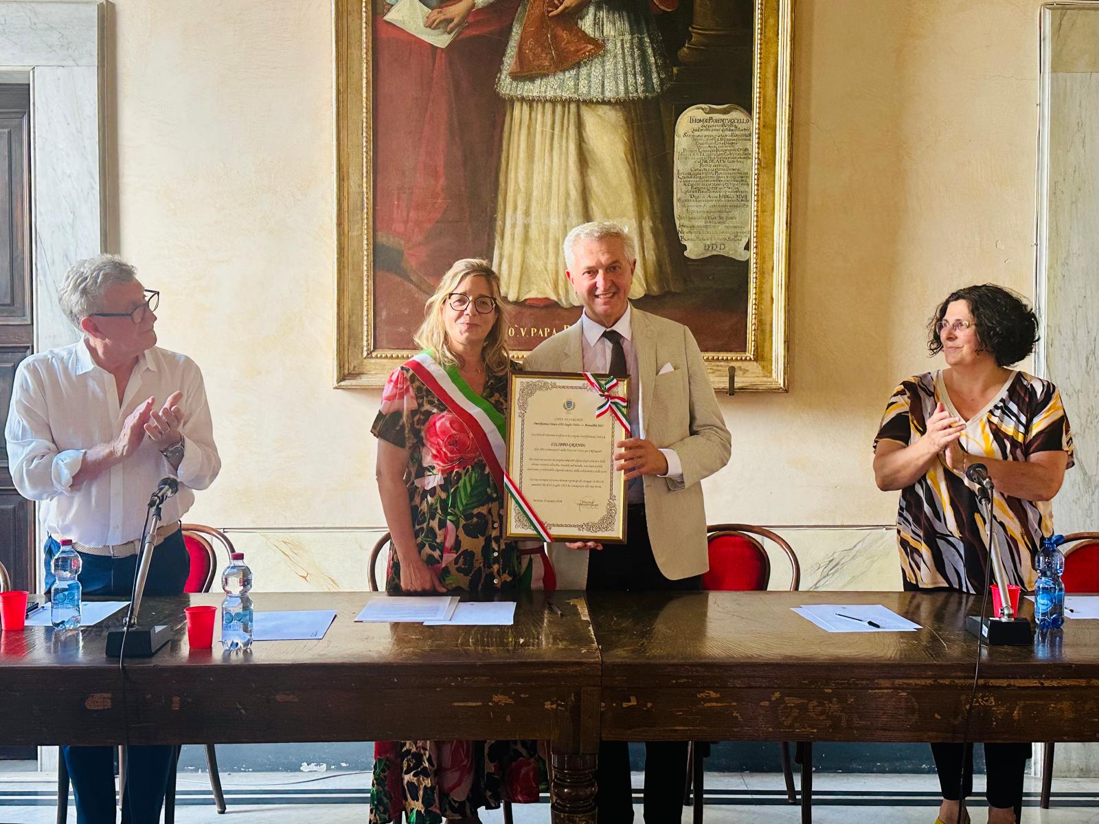 Cerimonia conferimento Onorificenza XXI Luglio