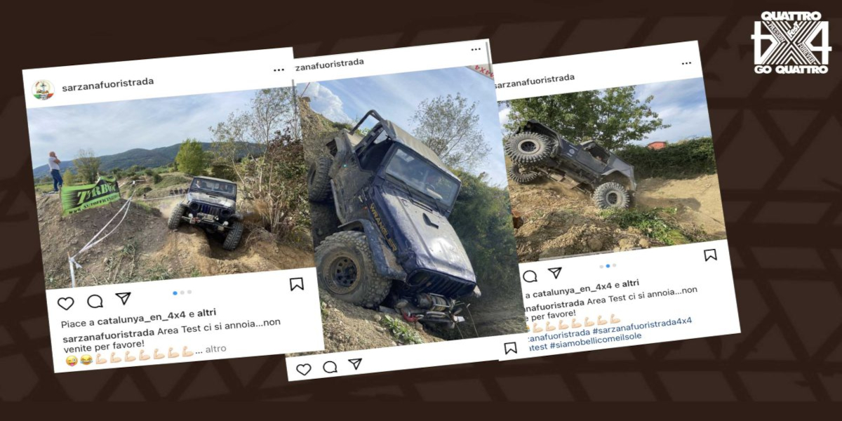 la pista dell'Area Test di Sarzana