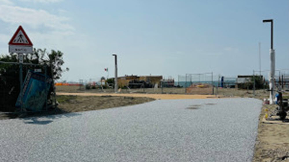 la nuova passerella di marinella